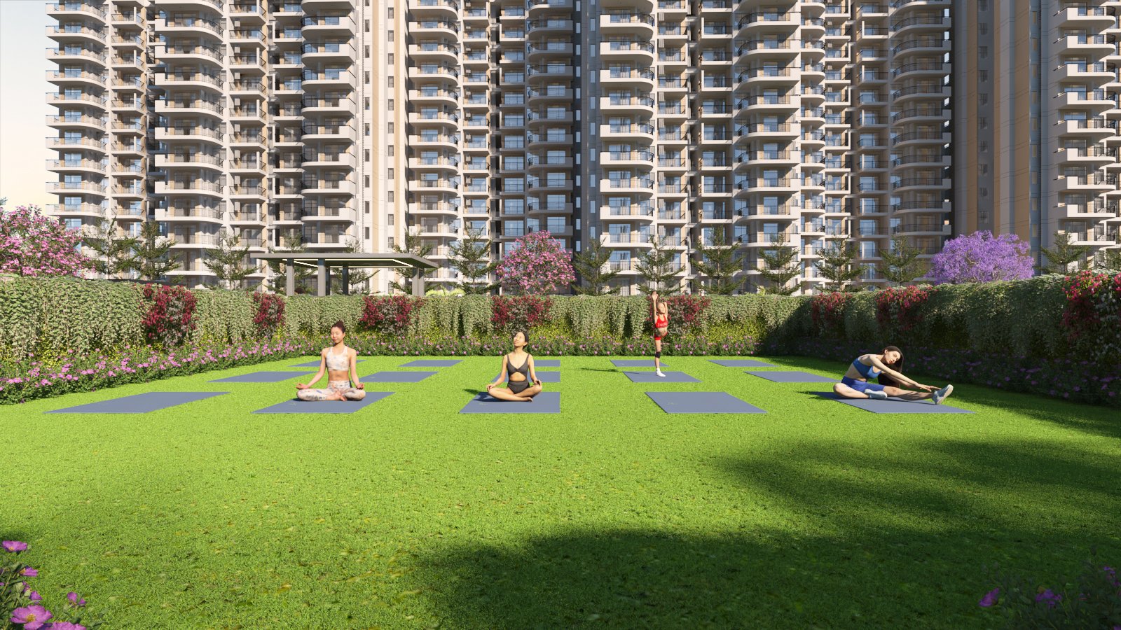 Yoga & Outdoor Meditation Green Lawn